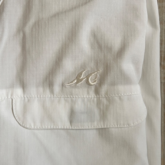 Share  Mojo Sportswear Co Men's Long Sleeve white Shirt Summer Lightweight - Picture 4 of 9